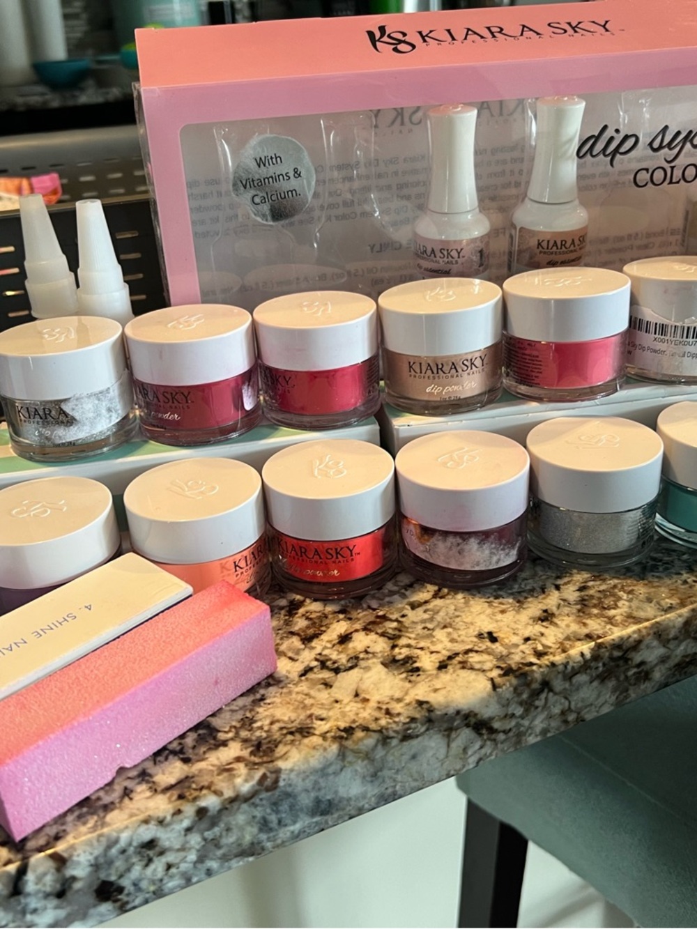 Kiara Sky Dip Powders and Supplies  Press-On Nail Powder Set